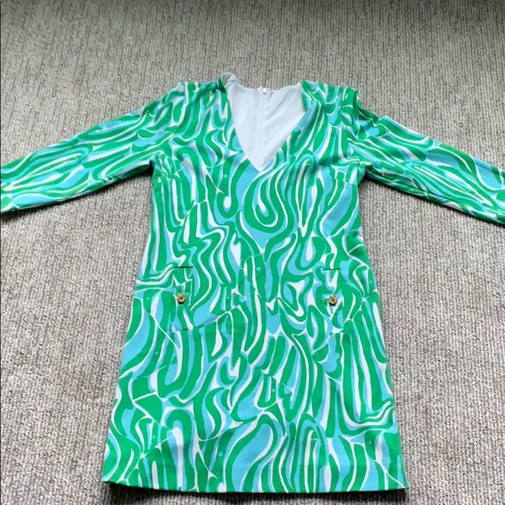 Lilly Pulitzer Green Mini Dress
